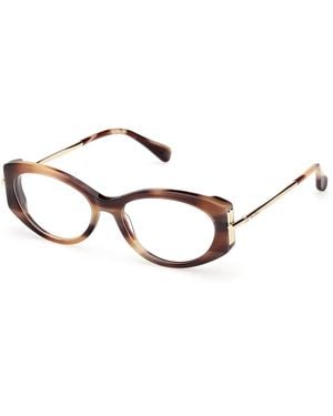 Max Mara Mm5204 047 Optical Frames Acetate Round Normal - Black