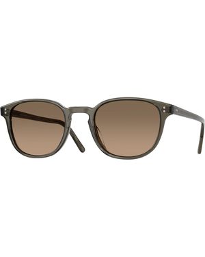 Oliver Peoples Ov5219S Fairmont Sun 1820Gn Sunglasses Acetate Squared Polarized - Black