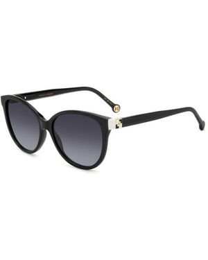 Carolina Herrera Her 0237/S 80S/9O Sunglasses Acetate Cat Eye Shaded - Black