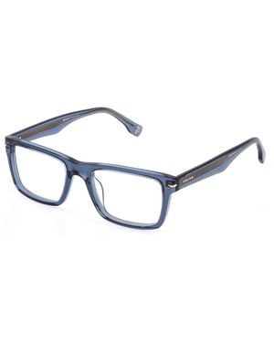Police Vplq64 Champ 11 04Al Optical Frames Acetate Squared - Black