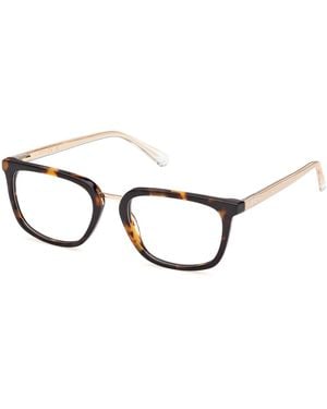 Guess Gu50392 52 Optical Frames Acetate Squared Normal - Black