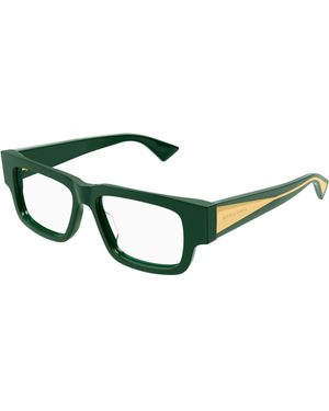 Bottega Veneta Bv1280O 003 Optical Frames Acetate Transparent Squared - Green