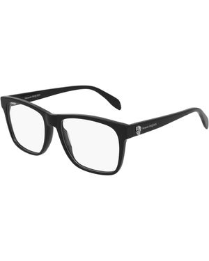 McQueen Am0282O 001 Optical Frames Acetate Squared - Black