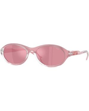 DIESEL Dl3024U 20579L Sunglasses Injected Round Normal Mirrored - Black