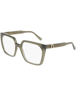 Ferragamo Sf3042E 320 Optical Frames Acetate Squared Normal - Black