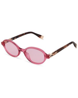 Furla Sfu972 0W11 Sunglasses Acetate Round Normal - Pink