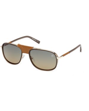 Timberland Tb00091 96R Sunglasses Injected Squared Polarized - Black