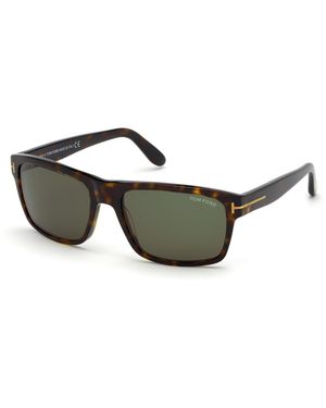 Tom Ford Ft0678 August 52N Sunglasses Acetate Geometric Normal - Black