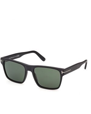 Tom Ford Ft1205 Calder 02N Sunglasses Acetate Squared Normal - Green