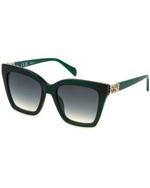Blumarine Sbm863S 06Rs Sunglasses Acetate Squared Normal Shaded - Black