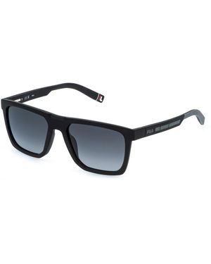 Fila Sfib05 U28P Sunglasses Injected Smoke Squared Nuanced - Black