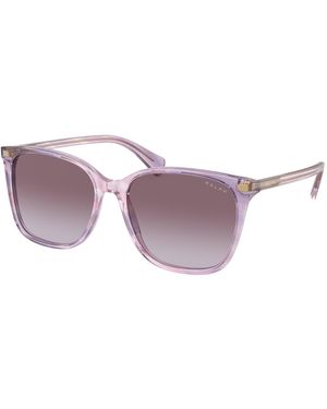 Ralph Lauren Ra5293 Vvcv 60368H Sunglasses Acetate Squared Normal Shaded - Purple