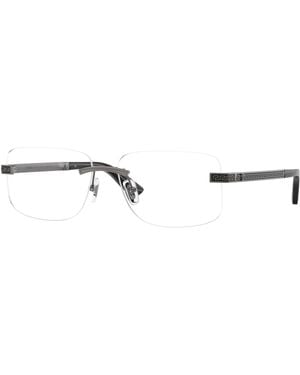 Versace Ve1322 1526 Optical Frames Metal Transparent Squared Normal - Black
