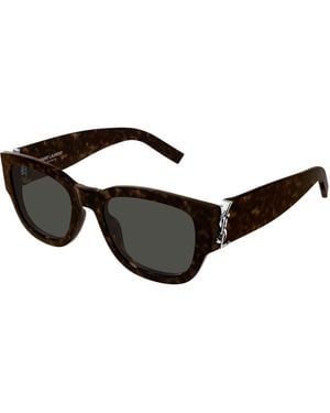 Saint Laurent Sl M174 002 Sunglasses Acetate Cat Eye - Black
