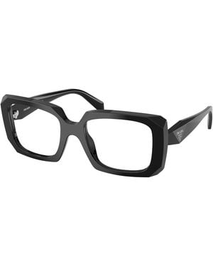 Prada Pr C09V 16K1O1 Optical Frames Acetate Pillow Normal - Black
