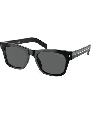 Prada Pr A17S 16K731 Sunglasses Acetate Squared Normal - Black