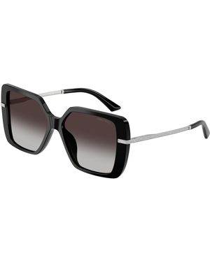 Jimmy Choo Jc5048Ju 50008G Sunglasses Acetate Squared Normal Shaded - Black