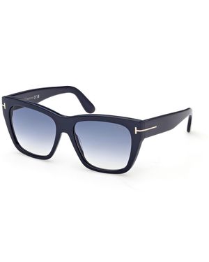Tom Ford Ft1343 Flynn-02 90W Sunglasses Acetate Butterfly Normal - Black