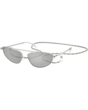 Michael Kors Mk1164 Buenos Aires 19038V Sunglasses Metal Geometric Mirrored - Black