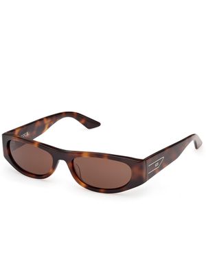 Gcds Gd0070 52E Sunglasses Acetate Round Normal - Black