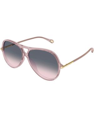 Chloé Ch0395S 005 Sunglasses Acetate Round Nuanced - Black