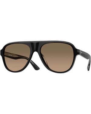 Oliver Peoples Ov5581Su Paul Newman Sun 1492Gn Sunglasses Acetate Pilot Polarized - Black