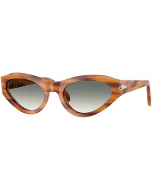 Persol Po0052S 960/3A Sunglasses Acetate Verde Butterfly Normal Shaded - Black