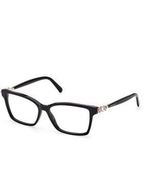 Swarovski Sk5442 001 Optical Frames Outlet Acetate Squared Normal - Black