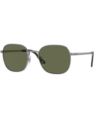 Persol Po1009S 513/58 Sunglasses Metal Pillow Polarized - Green