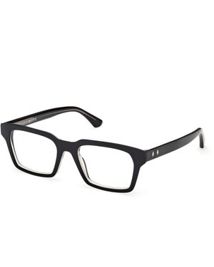 Web We5459 005 Optical Frames Acetate Squared Normal - Black