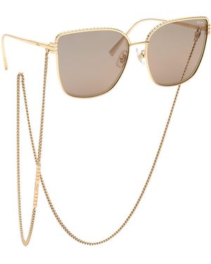 Chopard Ikchg67 300X Sunglasses Metal Squared Anti-Glare - White