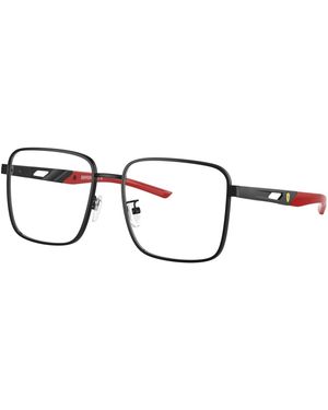 FERRARI SCUDERIA Fz7006D 101 Optical Frames Metal Squared Normal - Black