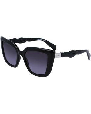 Liu Jo Lj789S 001 Sunglasses Bio-Inject Cat Eye Normal Shaded - Black