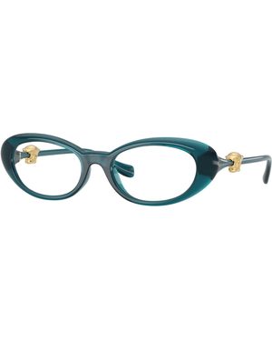 Versace Ve3381U 5540 Optical Frames Injected Transparent Round Normal - Black