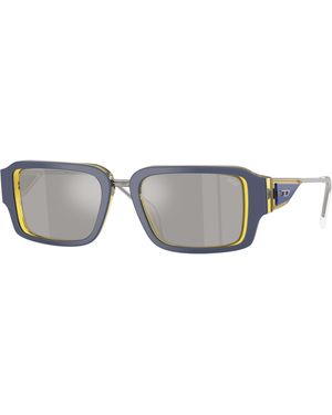 DIESEL Dl2016U 20466G Sunglasses Acetate Squared Mirror - Black