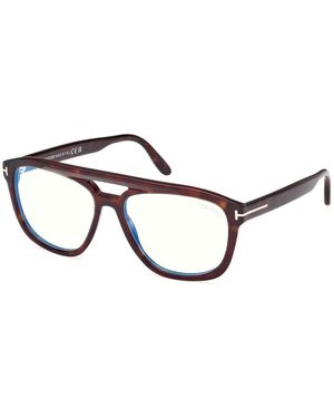 Tom Ford Ft6024-B 052 Optical Frames Acetate Squared Normal - Black
