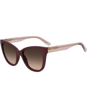 Moschino Mol097/S Lhf/Ha Sunglasses Acetate Cat Eye Normal Shaded - Black