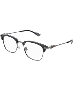 Gucci Gg1606Ok 003 Optical Frames Titanium Transparent Round - Black