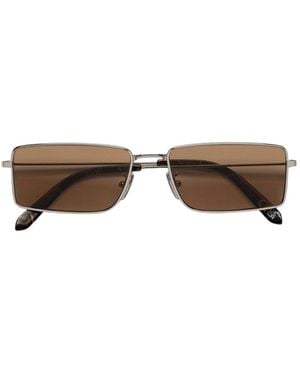 Retrosuperfuture Bm5 Chopper Marble Sunglasses Metal Squared Normal - Grey
