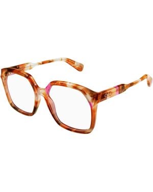Chloé Ch0263O 010 Optical Frames Acetate Transparent Squared - Black