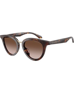 Giorgio Armani Ar8252U 612413 Sunglasses Acetate Round Normal Nuanced - Black