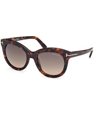 Tom Ford Ft1189 Odette 52F Sunglasses Acetate Butterfly Normal - Black