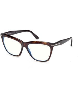 Tom Ford Ft6064-B 052 Optical Frames Acetate Cat Eye Normal - Black