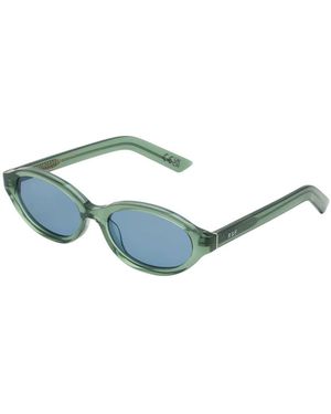 Retrosuperfuture Os4 Parola Sage Sunglasses Acetate Light Geometric Normal - Blue
