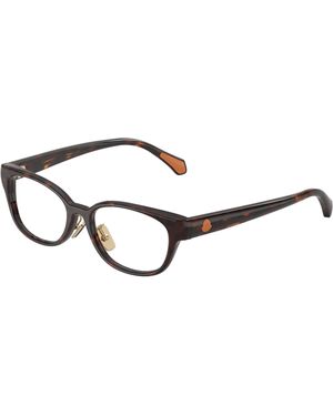 Moncler Me2029D 3002 Optical Frames Acetate Transparent Round Normal - Black