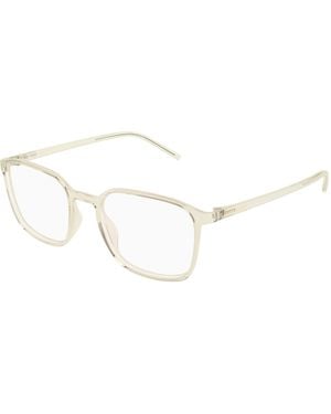 Saint Laurent Sl 845 004 Optical Frames Bio-Injected Transparent Squared - Black