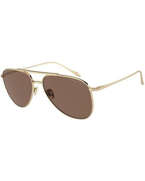 Giorgio Armani Ar6152 301373 Sunglasses Metal Pilot Normal - Black