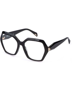 Police Vplr19 New Clue 2 700 Optical Frames Acetate Geometric - Black
