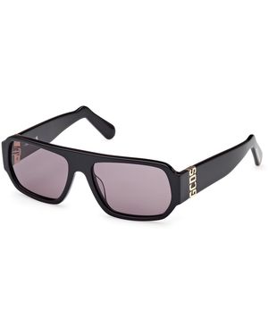 Gcds Gd0034 01A Sunglasses Acetate Geometric Normal - Black