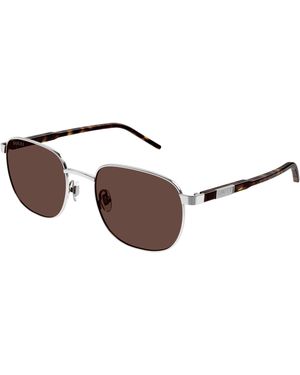 Gucci Gg1799S 002 Sunglasses Metal Squared - Black